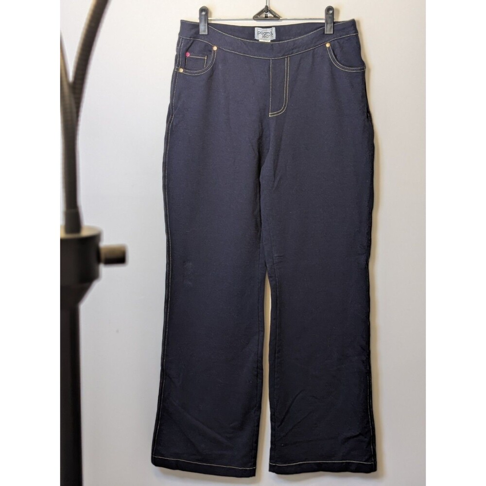 NWT PajamaJeans Dark Wash Bootcut Knit Denim Pants Size 30 (M)